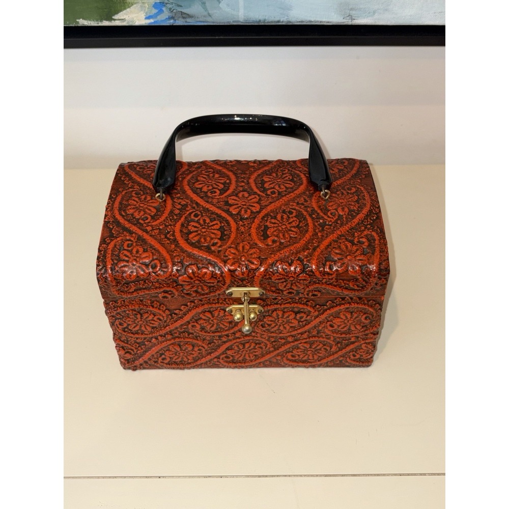 1960's-1970's Decoupage Purse/Pocketbook/Sewing/Storage